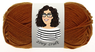 Brown & Khaki 5ply 100% Acrylic Yarns, 1.75 Oz (50g) 115 meters/ 125 yards 5ply