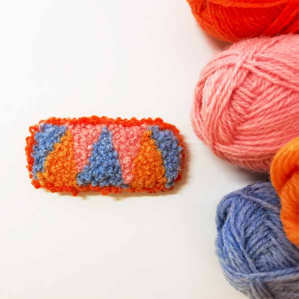 100% handmade Woolen hairpin