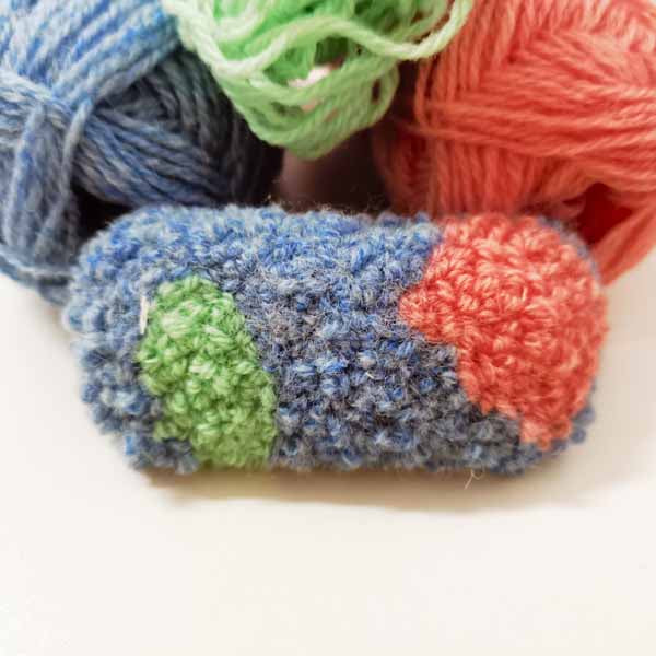 100% handmade Woolen hairpin
