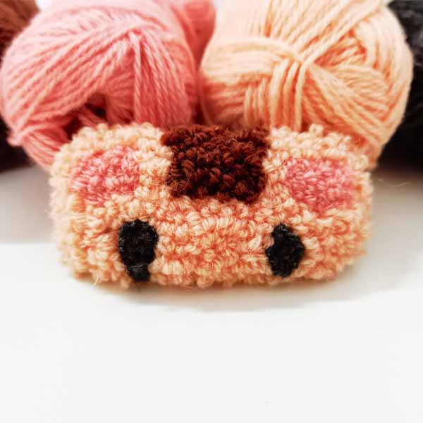 100% handmade Woolen hairpin