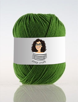 Green series 3ply 100% Acrylic Yarns, 1.75 Oz (50g) 273 yd / 250 m 3ply