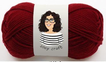 Red series 5ply 100% Acrylic Yarns, 1.75 Oz (50g) 115 meters/ 125 yards 5ply