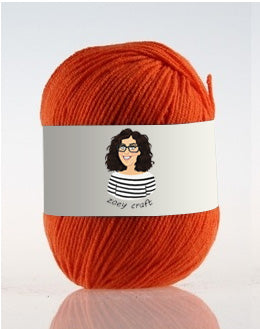 Red series 3ply 100% Acrylic Yarns, 1.75 Oz (50g) 273 yd / 250 m 3ply