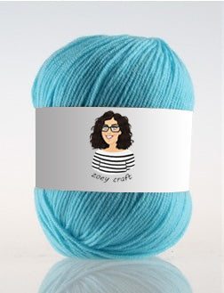 Blue series 3ply 100% Acrylic Yarns, 1.75 Oz (50g) 273 yd / 250 m 3ply