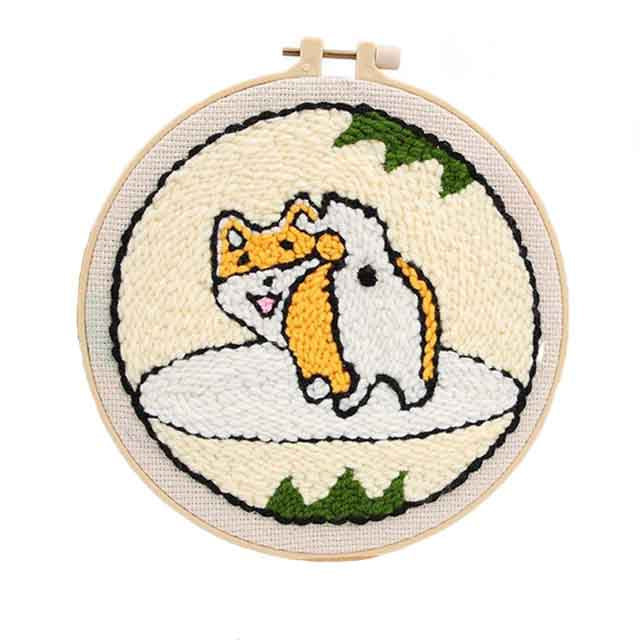 Lovely animals punch needle starter kits