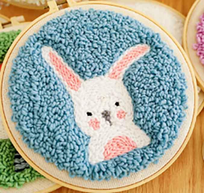 Lovely animals punch needle starter kits