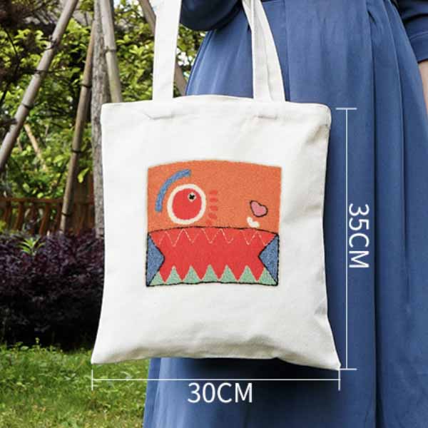 DIY Canvas tote bag Monster