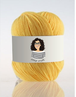 Yellow series 3ply 100% Acrylic Yarns, 1.75 Oz (50g) 273 yd / 250 m 3ply