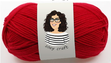 Red series 5ply 100% Acrylic Yarns, 1.75 Oz (50g) 115 meters/ 125 yards 5ply