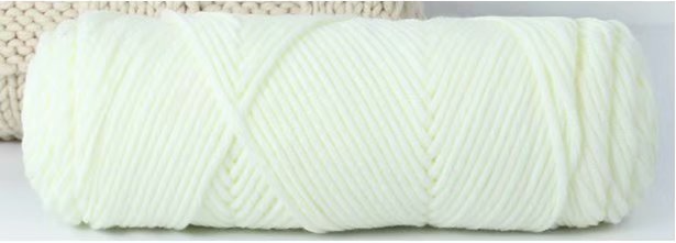 White series 8 Ply 100% Acrylic Yarns,3.5 oz/100 gm,120 yd/110 m, 8 PLY