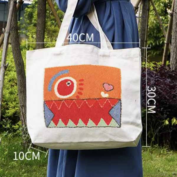 DIY Canvas tote bag Monster