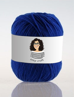 Blue series 3ply 100% Acrylic Yarns, 1.75 Oz (50g) 273 yd / 250 m 3ply
