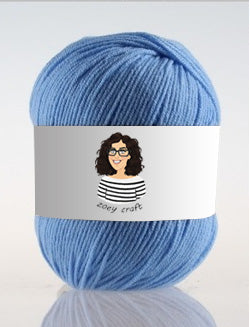 Blue series 3ply 100% Acrylic Yarns, 1.75 Oz (50g) 273 yd / 250 m 3ply