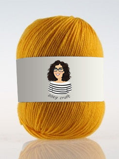 Yellow series 3ply 100% Acrylic Yarns, 1.75 Oz (50g) 273 yd / 250 m 3ply