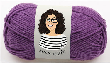 Purple & violet series 5ply 100% Acrylic Yarns, 1.75 Oz (50g) 115 meters/ 125 yards 5ply