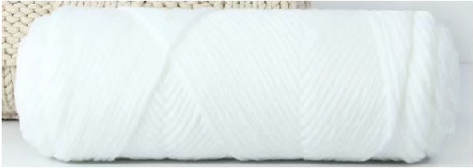 White series 8 Ply 100% Acrylic Yarns,3.5 oz/100 gm,120 yd/110 m, 8 PLY