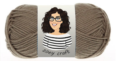 Brown & Khaki 5ply 100% Acrylic Yarns, 1.75 Oz (50g) 115 meters/ 125 yards 5ply