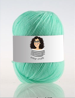 Green series 3ply 100% Acrylic Yarns, 1.75 Oz (50g) 273 yd / 250 m 3ply