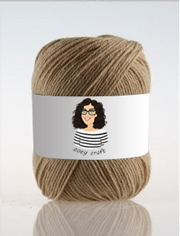 Brown & Khaki series 3ply 100% Acrylic Yarns, 1.75 Oz (50g) 273 yd / 250 m 3ply
