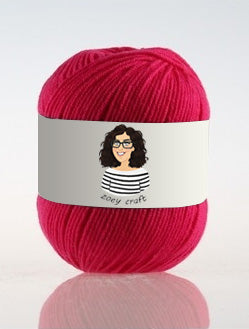 Red series 3ply 100% Acrylic Yarns, 1.75 Oz (50g) 273 yd / 250 m 3ply