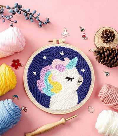 Cartoon Characters Punch Needle Starter Kits