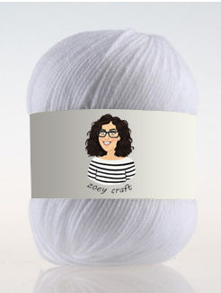 White series 3ply 100% Acrylic Yarns, 1.75 Oz (50g) 273 yd / 250 m 3ply
