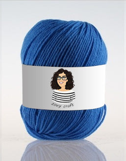 Blue series 3ply 100% Acrylic Yarns, 1.75 Oz (50g) 273 yd / 250 m 3ply