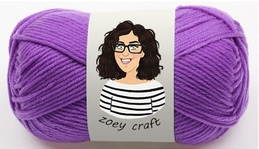 Purple & violet series 5ply 100% Acrylic Yarns, 1.75 Oz (50g) 115 meters/ 125 yards 5ply