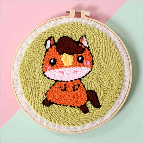 Chinese zodiac punch needle starter kits