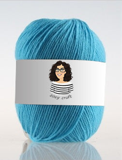 Blue series 3ply 100% Acrylic Yarns, 1.75 Oz (50g) 273 yd / 250 m 3ply