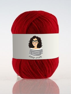 Red series 3ply 100% Acrylic Yarns, 1.75 Oz (50g) 273 yd / 250 m 3ply
