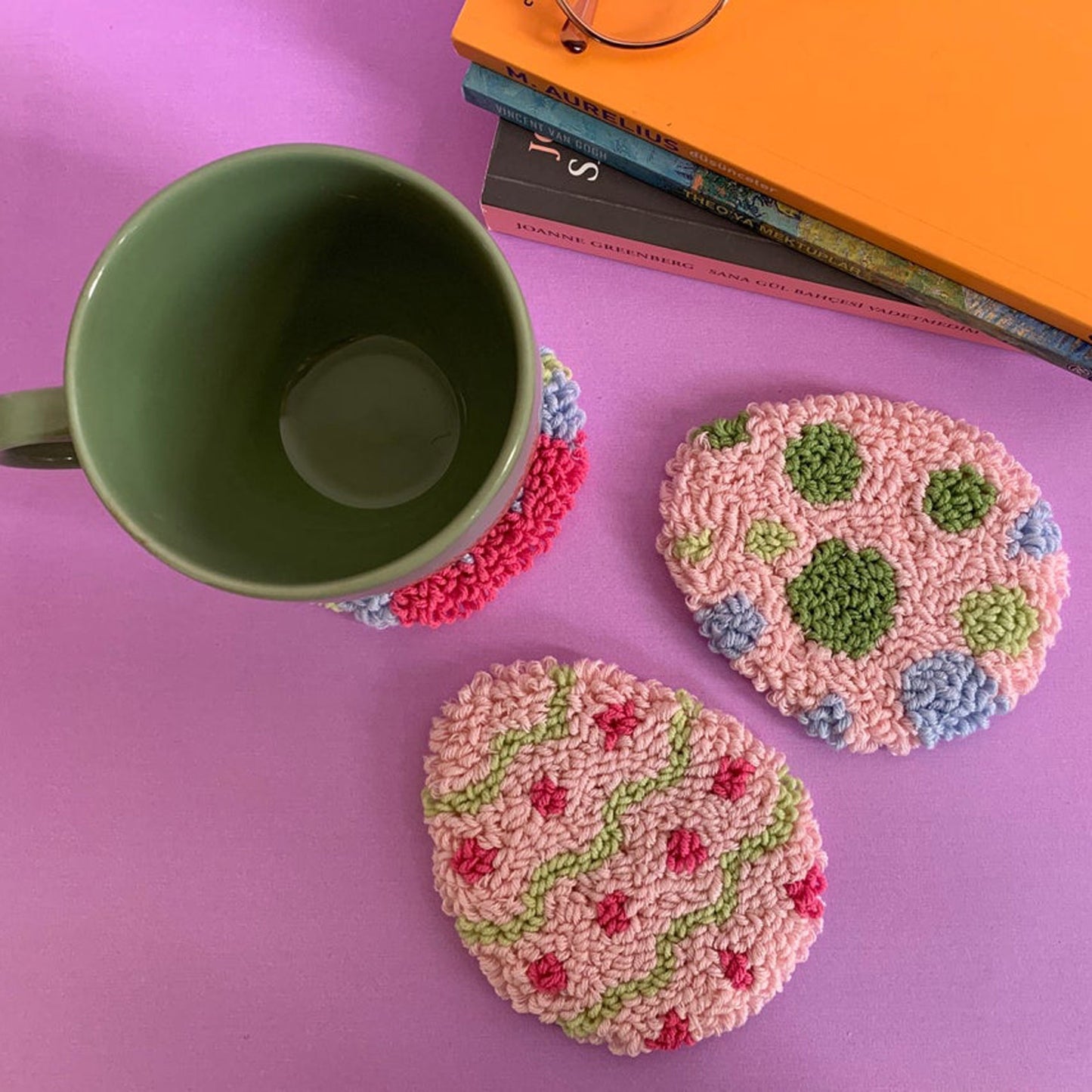 Easter Eggs Coaster 4 pic in 1 Set