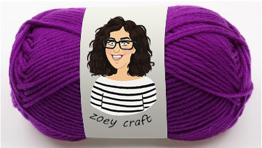 Purple & violet series 5ply 100% Acrylic Yarns, 1.75 Oz (50g) 115 meters/ 125 yards 5ply