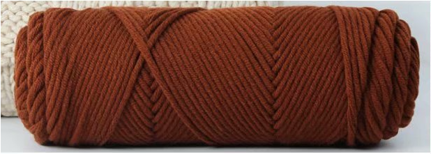 Brown & Khaki 8 Ply 100% Acrylic Yarns,3.5 oz/100 gm,120 yd/110 m, 8 PLY