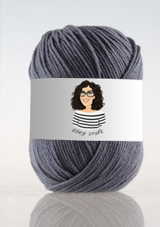 Gray series 3ply 100% Acrylic Yarns, 1.75 Oz (50g) 273 yd / 250 m 3ply