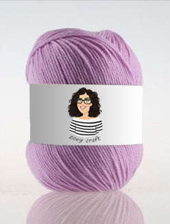 Purple series 3ply 100% Acrylic Yarns, 1.75 Oz (50g) 273 yd / 250 m 3ply