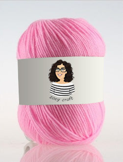 Pink series 3ply 100% Acrylic Yarns, 1.75 Oz (50g) 273 yd / 250 m 3ply