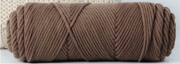 Brown & Khaki 8 Ply 100% Acrylic Yarns,3.5 oz/100 gm,120 yd/110 m, 8 PLY