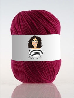 Purple series 3ply 100% Acrylic Yarns, 1.75 Oz (50g) 273 yd / 250 m 3ply