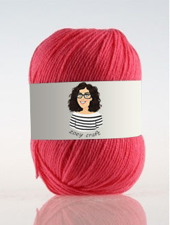Red series 3ply 100% Acrylic Yarns, 1.75 Oz (50g) 273 yd / 250 m 3ply