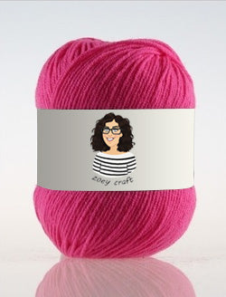 Pink series 3ply 100% Acrylic Yarns, 1.75 Oz (50g) 273 yd / 250 m 3ply