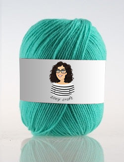 Green series 3ply 100% Acrylic Yarns, 1.75 Oz (50g) 273 yd / 250 m 3ply