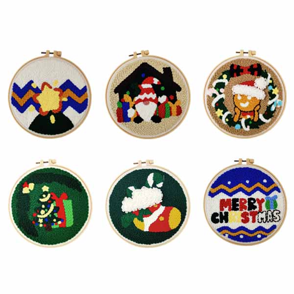Christmas punch needle starter kits
