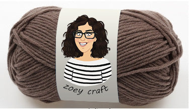 Brown & Khaki 5ply 100% Acrylic Yarns, 1.75 Oz (50g) 115 meters/ 125 yards 5ply