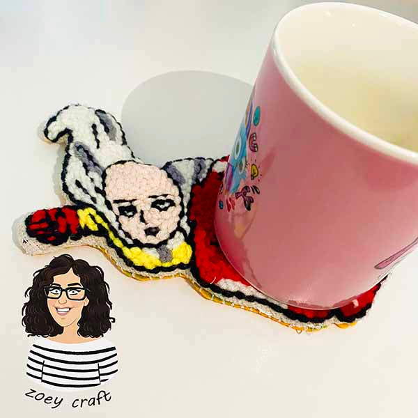 One punch man coaster 1 Pic Kits or finished product