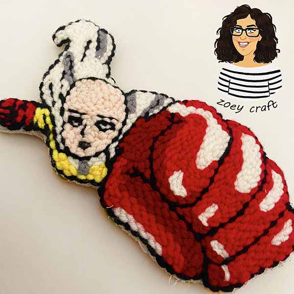 One punch man coaster 1 Pic Kits or finished product
