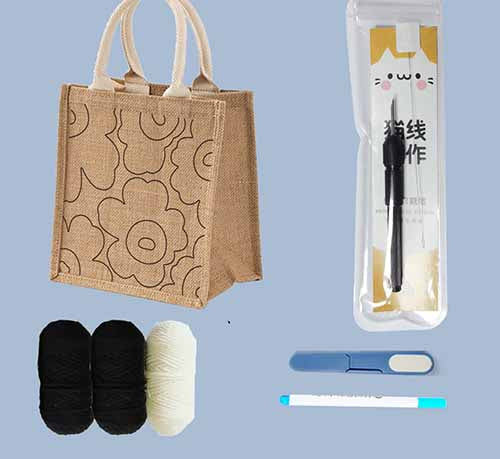 Burlap tote bag *Made to Order* Custom Picture- Personalized Gift