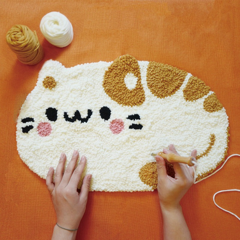 Punch Needle Rug Original Design-cat