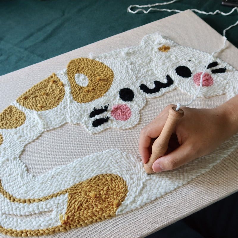 Punch Needle Rug Original Design-cat
