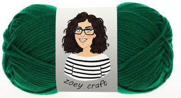 Green series 5ply 100% Acrylic Yarns, 1.75 Oz (50g) 115 meters/ 125 yards 5ply